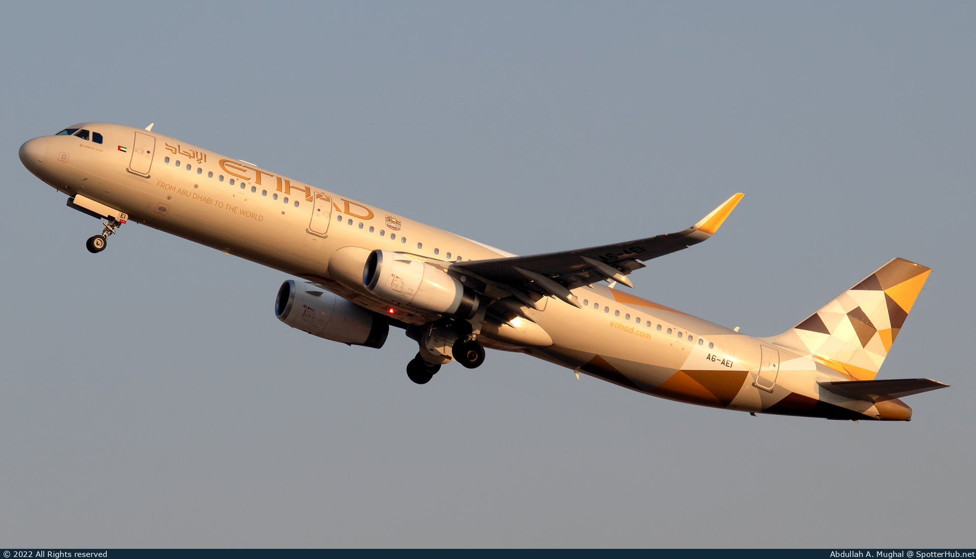 Photo of A6-AEI - Airbus A321-231 operated by Etihad Airways