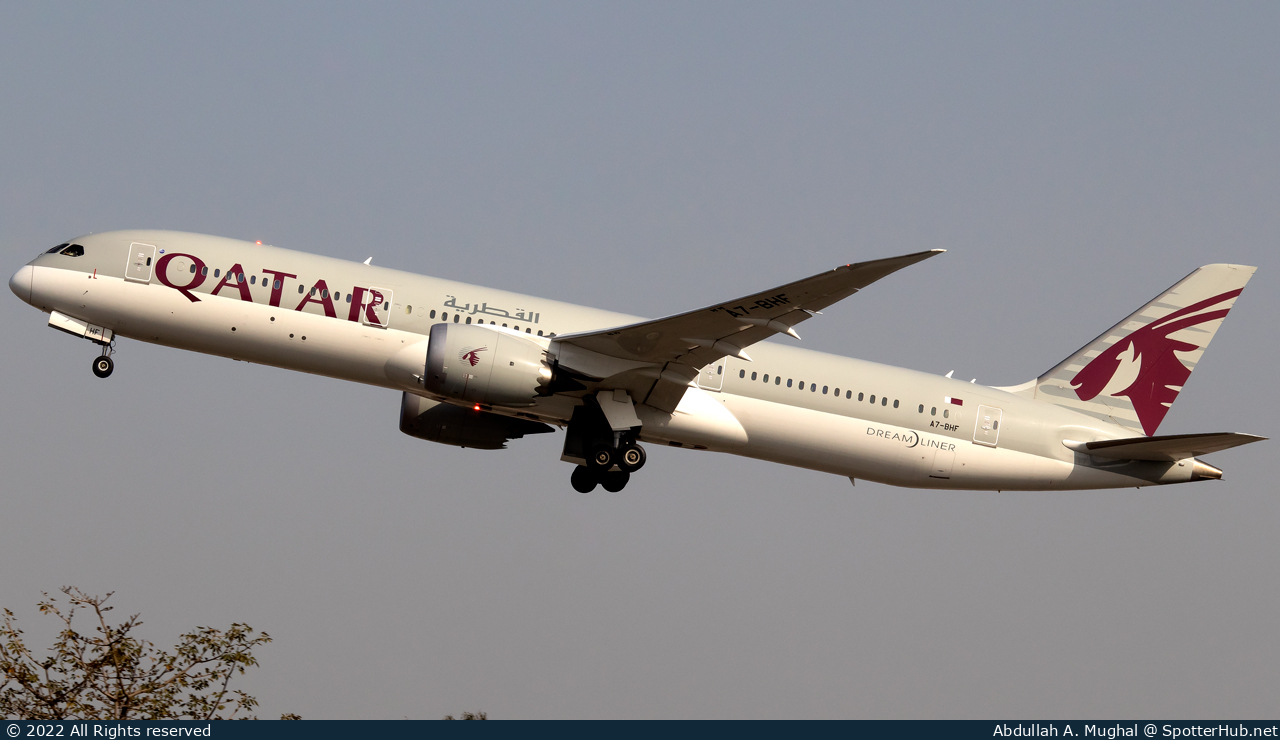 Photo of A7-BHF - Boeing 787-9 Dreamliner operated by Qatar Airways