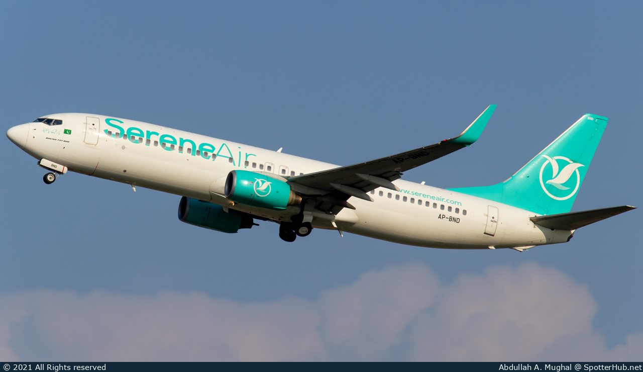 Photo of AP-BND - Boeing 737-8GJ operated by SereneAir