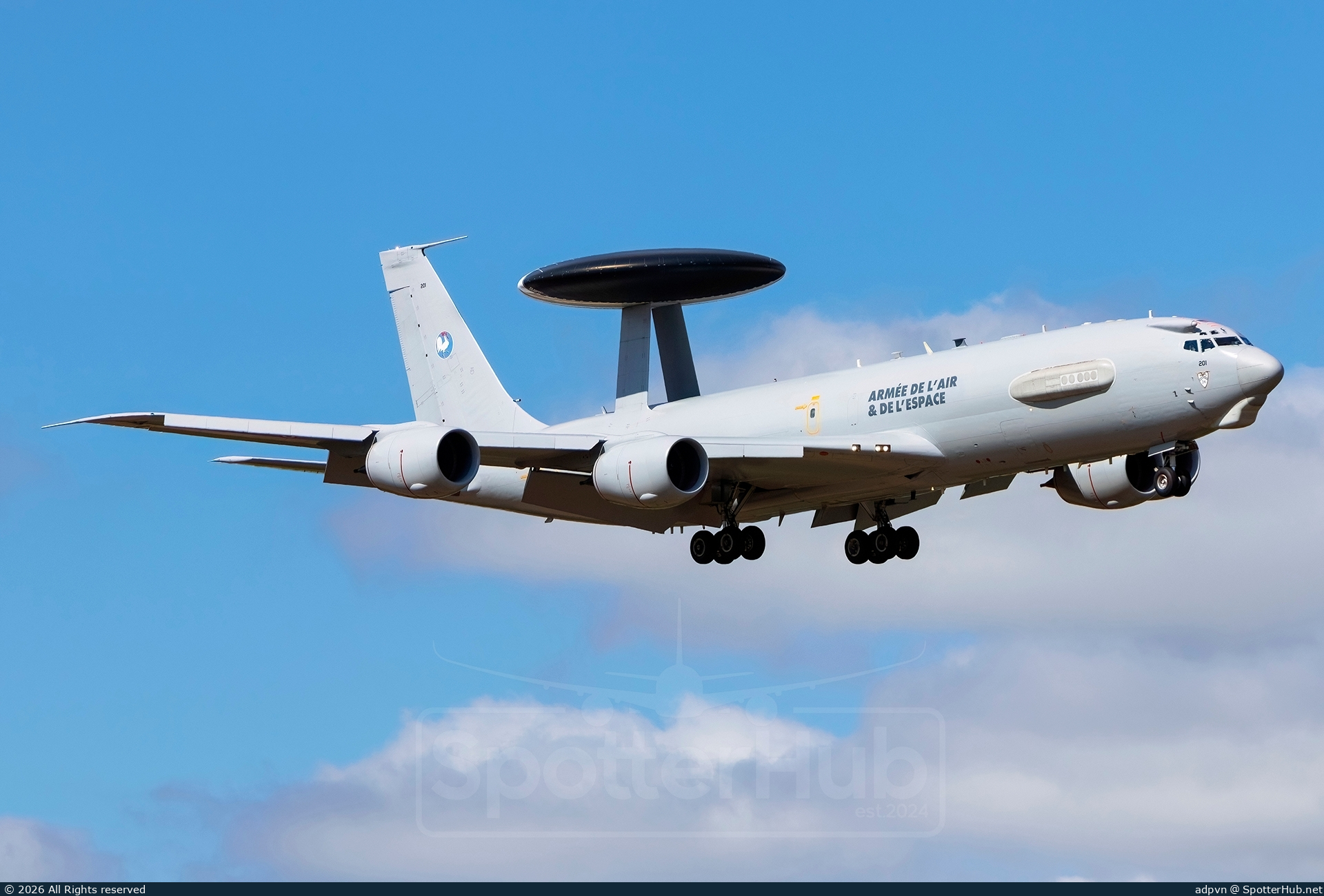 Photo of 201 - Boeing E-3F Sentry operated by French Air Force