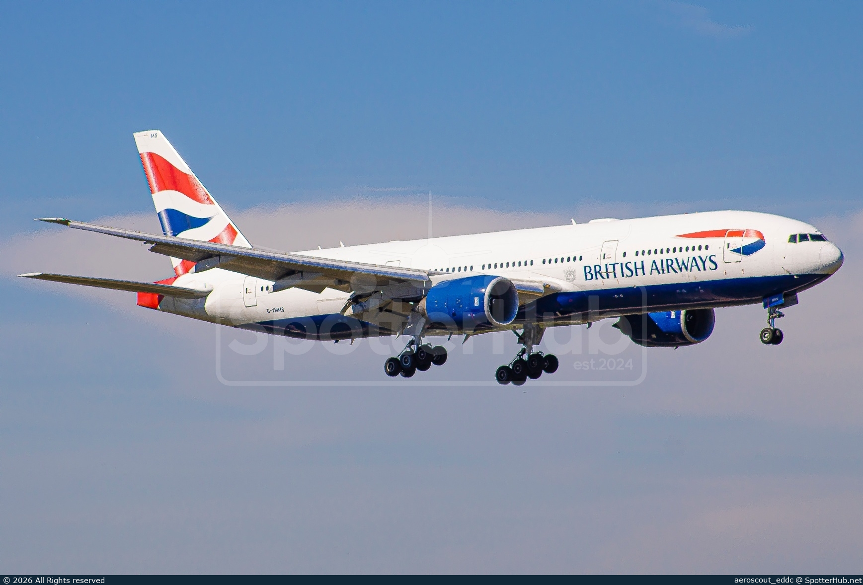 Photo of G-YMMS - Boeing 777-236(ER) operated by British Airways