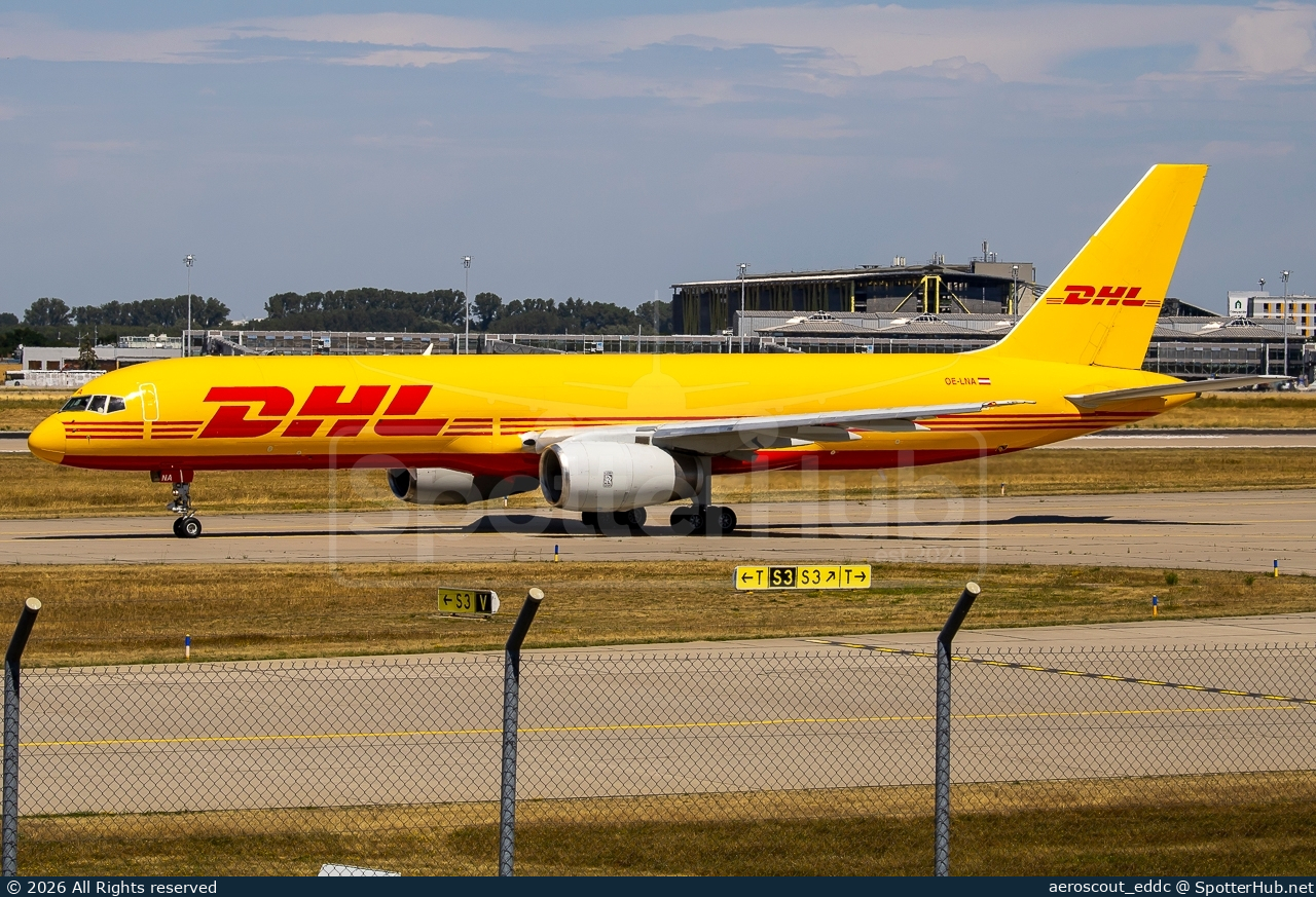Photo of OE-LNA - Boeing 757-23A(PF) operated by DHL Air Austria