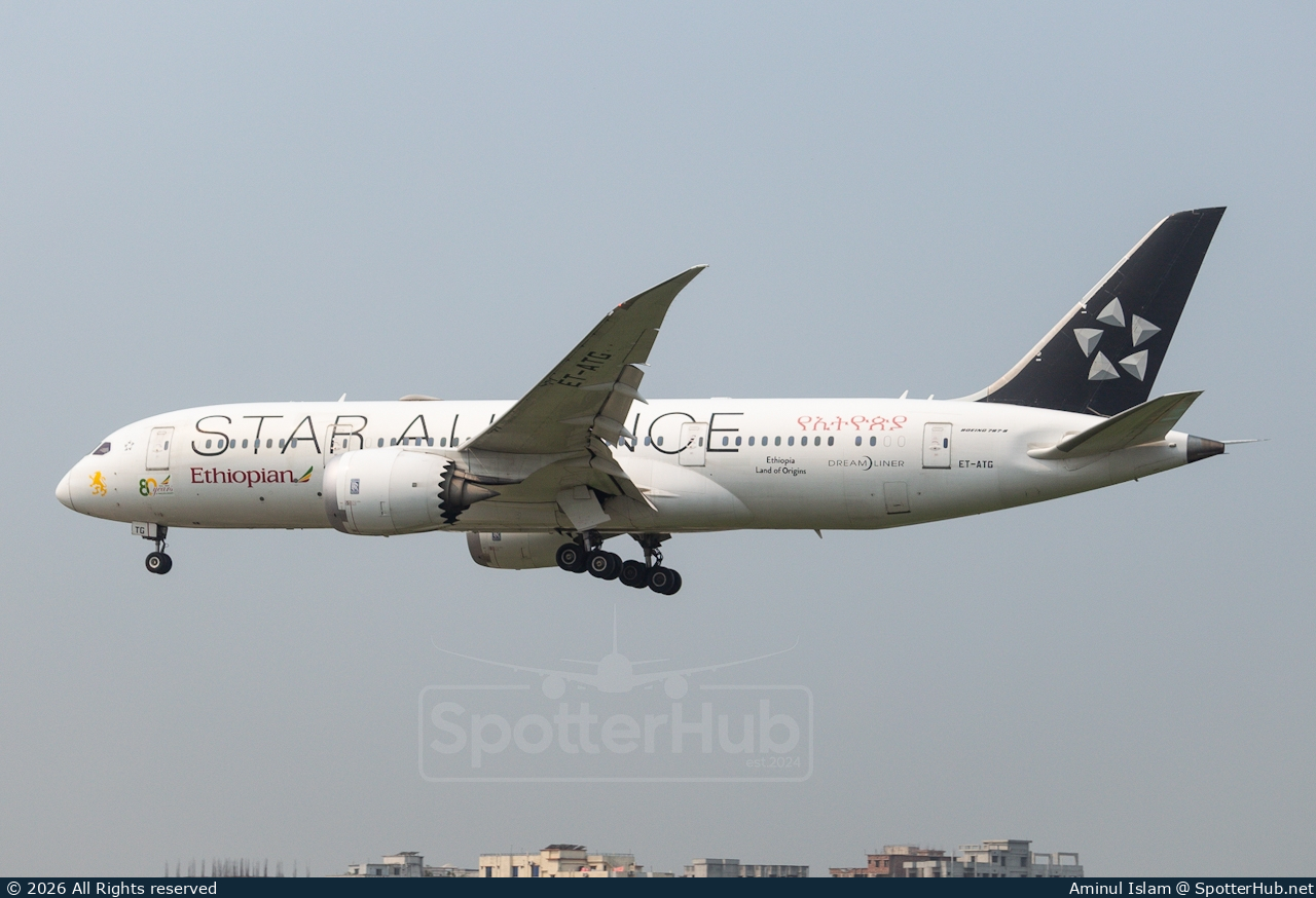 Photo of ET-ATG - Boeing 787-8 Dreamliner operated by Ethiopian Airlines