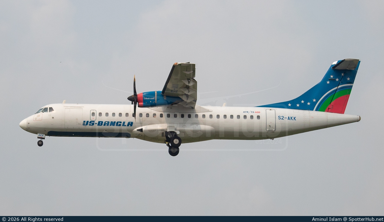 Photo of S2-AKK - ATR 72-600 operated by US-Bangla Airlines