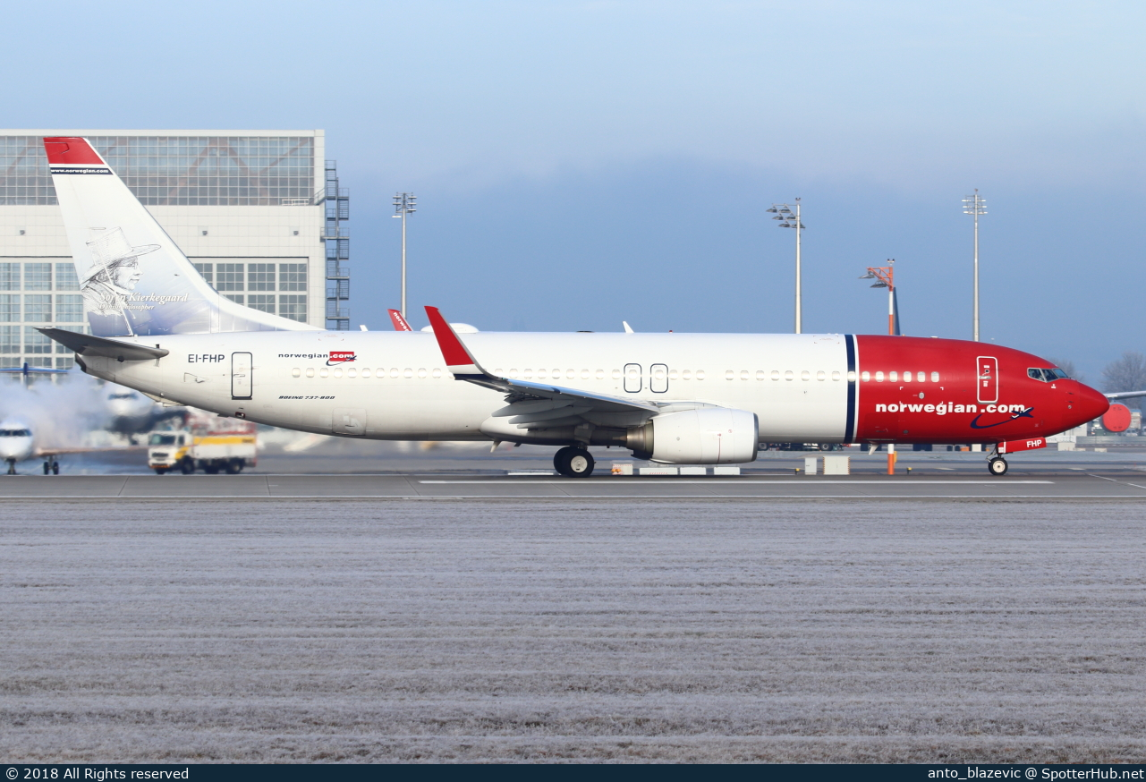 Photo of EI-FHP - Boeing 737-8JP operated by Norwegian Air International
