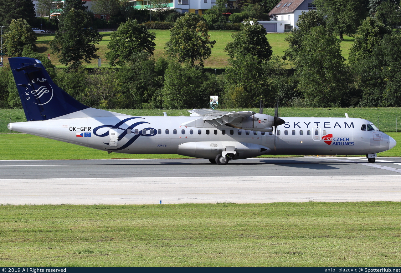 Photo of OK-GFR - ATR 72-500 operated by CSA Czech Airlines