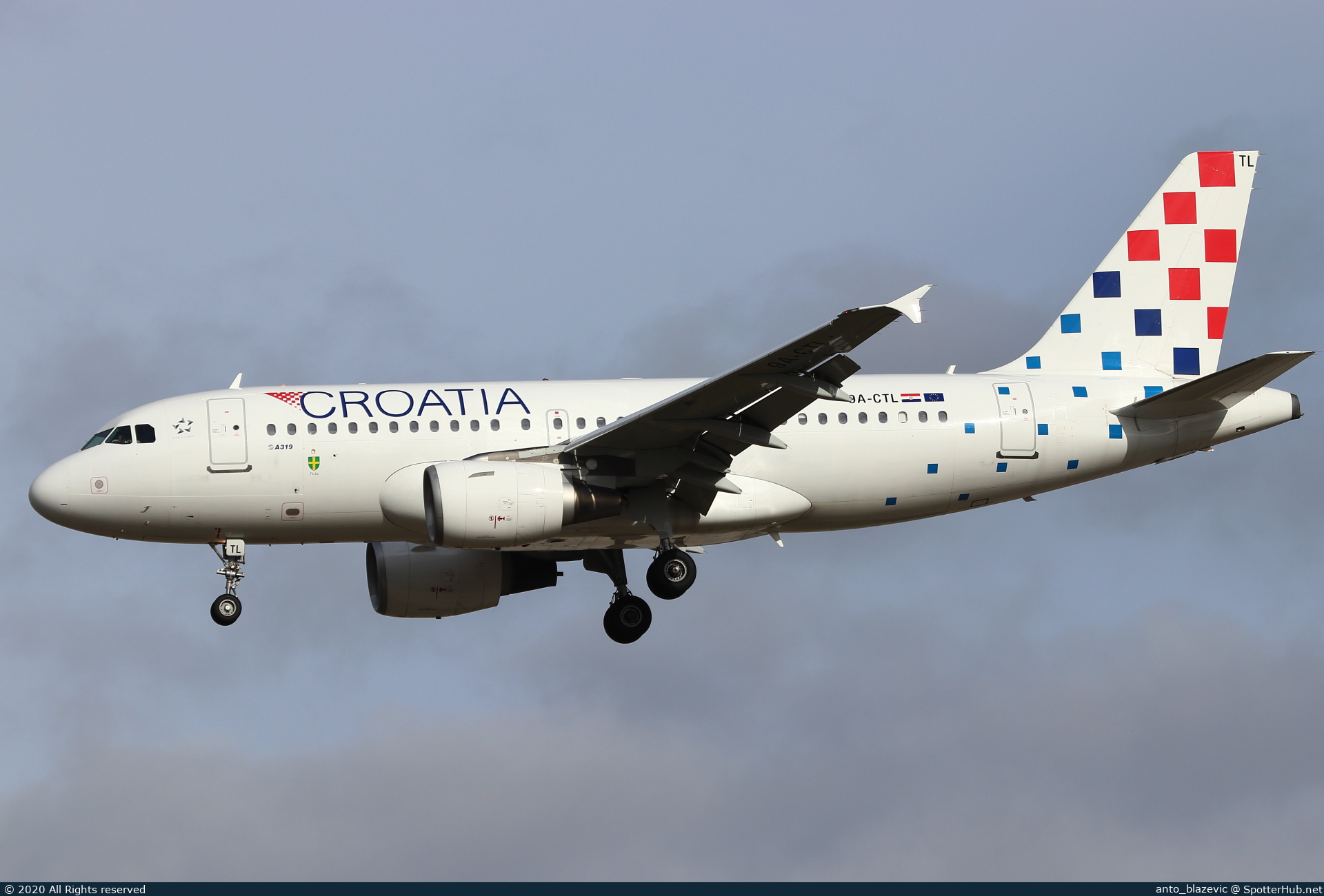 Photo of 9A-CTL - Airbus A319-112 operated by Croatia Airlines