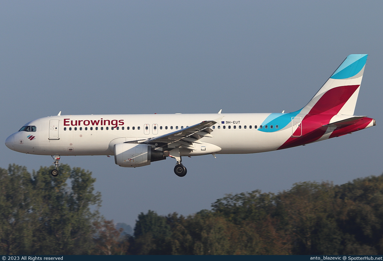 Photo of 9H-EUT - Airbus A320-214 operated by Eurowings Europe Malta