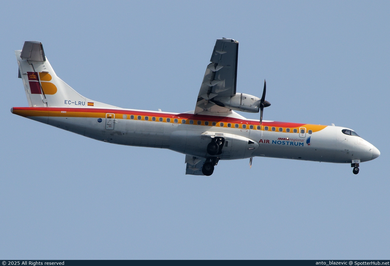 Photo of EC-LRU - ATR 72-600 operated by Iberia Regional (opb Air Nostrum)