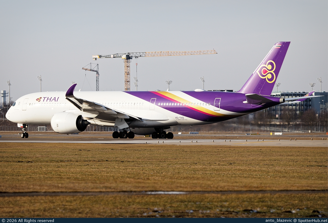 Photo of HS-THZ - Airbus A350-941 operated by Thai Airways International