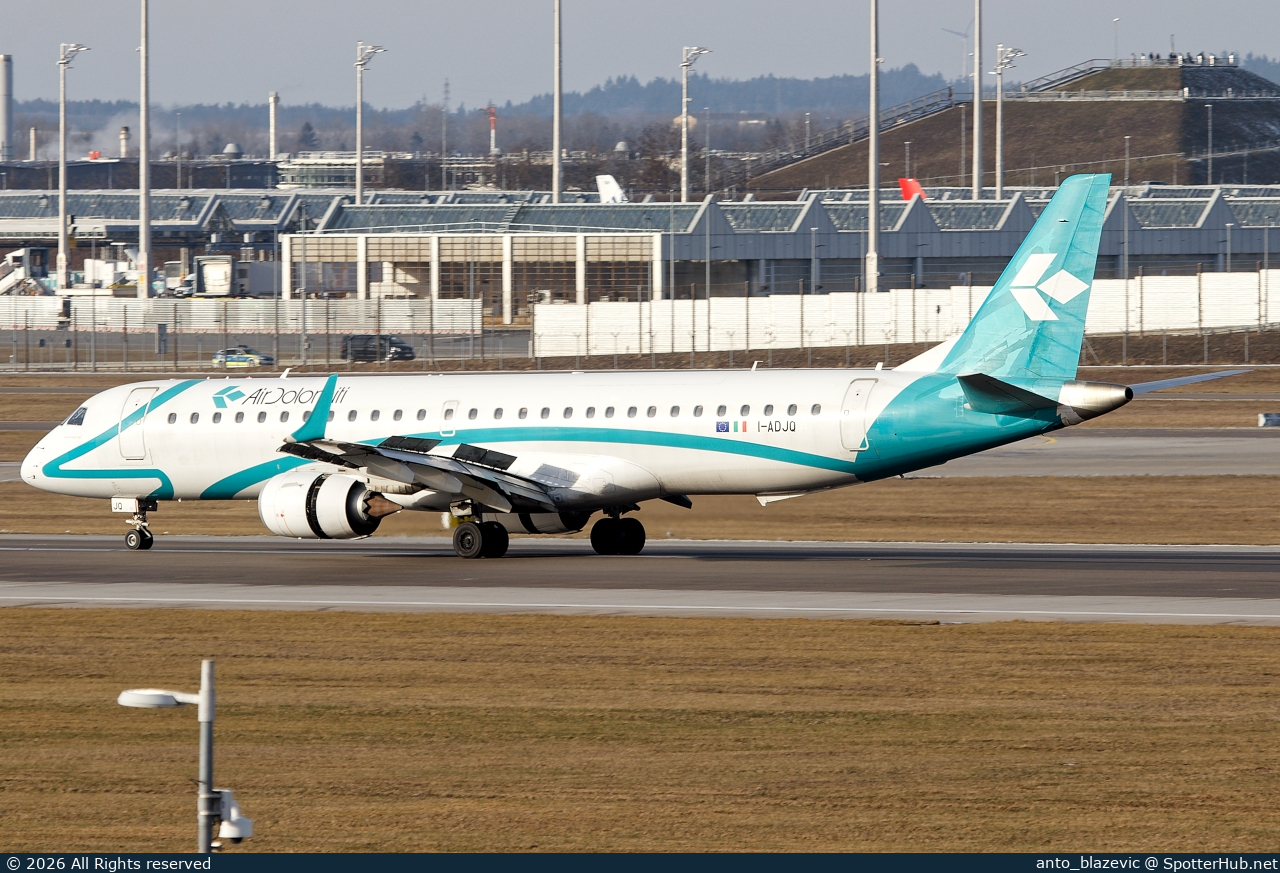Photo of I-ADJQ - Embraer ERJ-195LR operated by Air Dolomiti