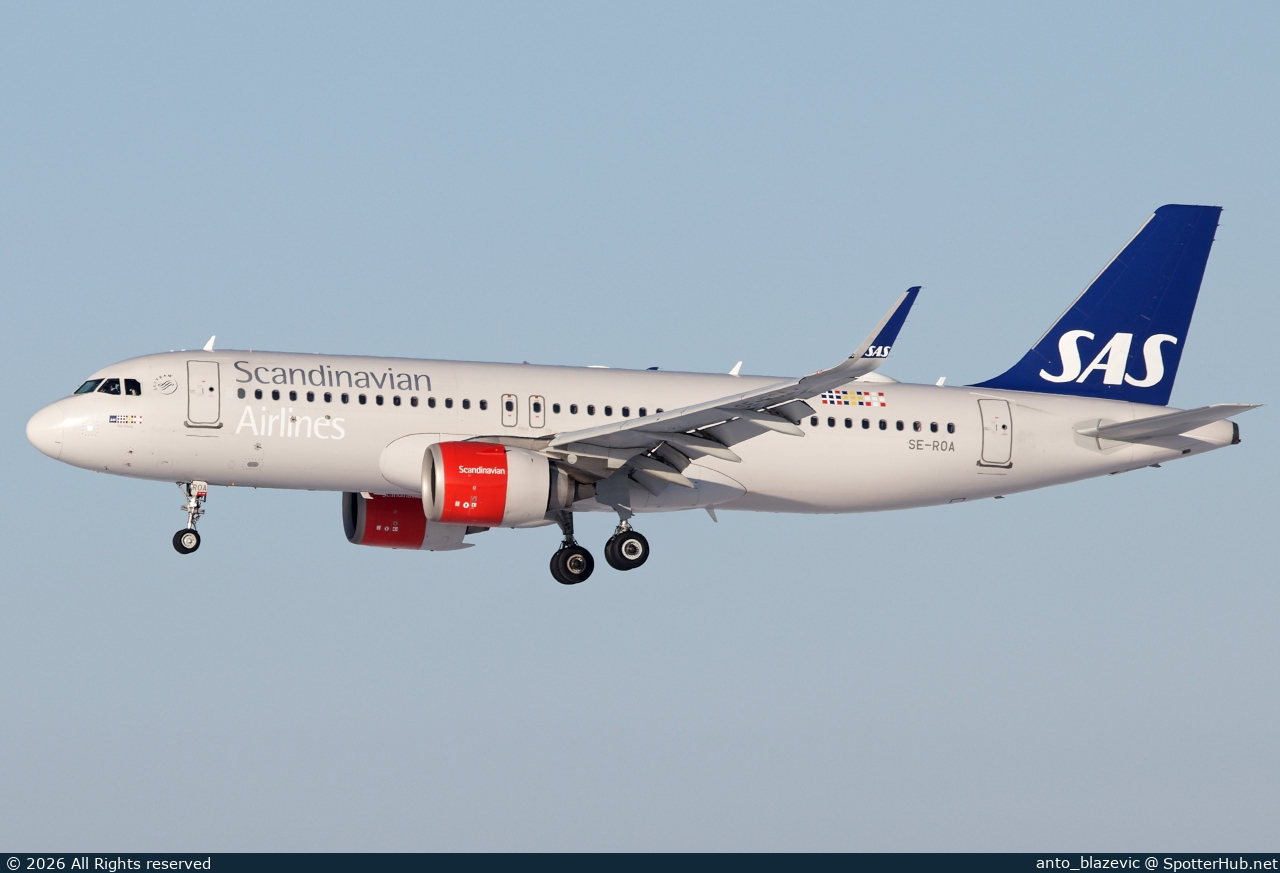 Photo of SE-ROA - Airbus A320-251N operated by SAS Scandinavian Airlines