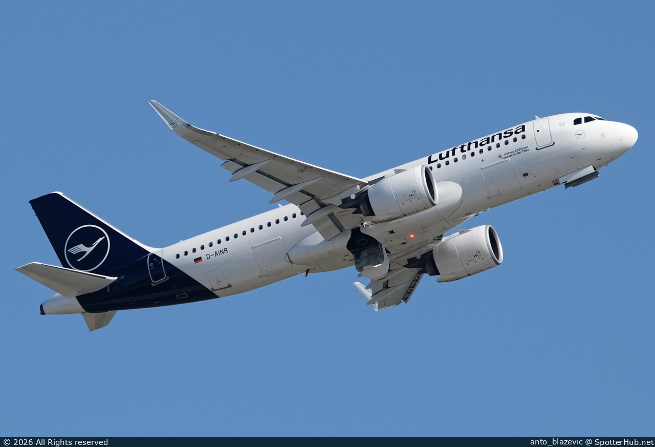 Photo of D-AINR - Airbus A320-271N operated by Lufthansa
