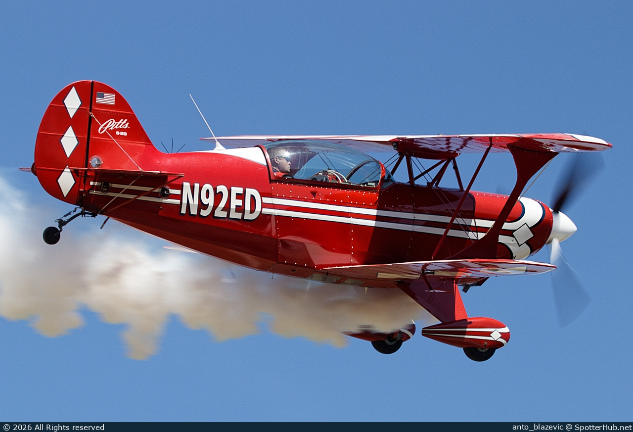 Photo of N92ED - Pitts S-2B Special operated by Private
