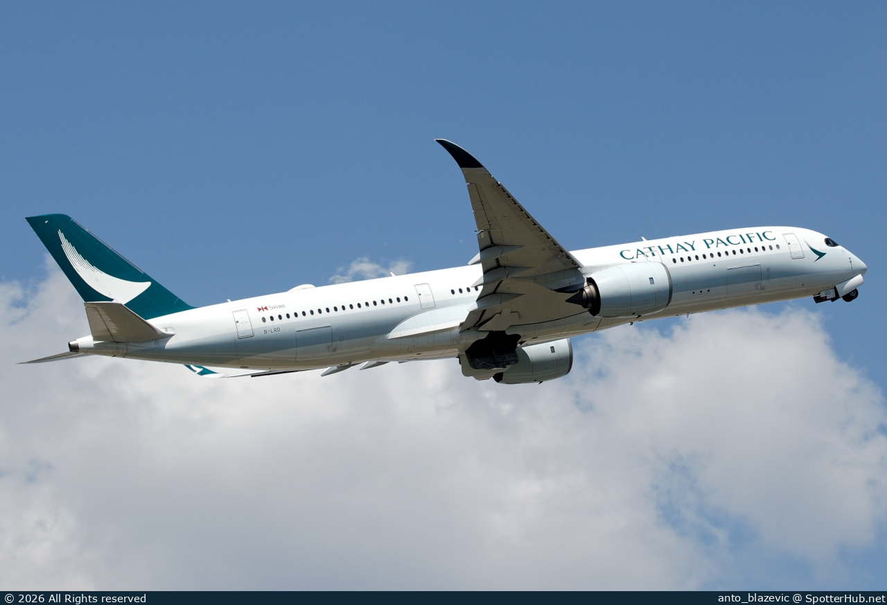 Photo of B-LRD - Airbus A350-941 operated by Cathay Pacific Airways