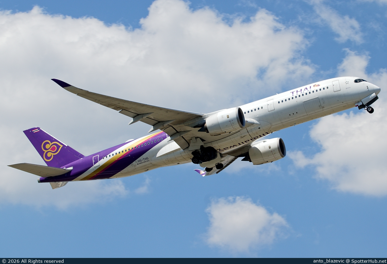 Photo of HS-THG - Airbus A350-941 operated by Thai Airways International