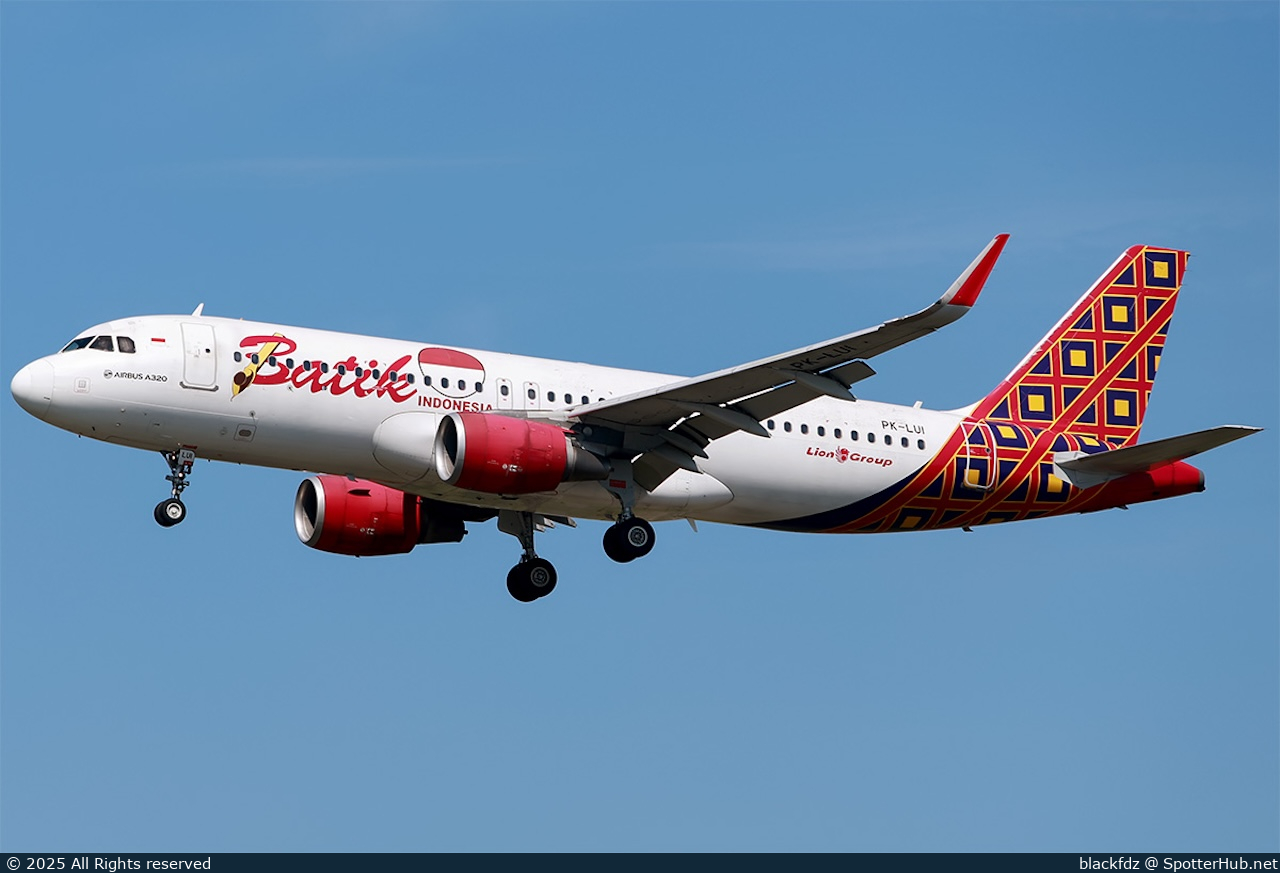 Photo of PK-LUI - Airbus A320-214 operated by Batik Air