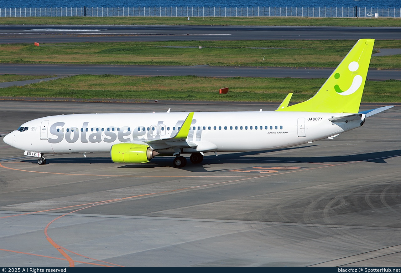 Photo of JA807X - Boeing 737-81D operated by Solaseed Air