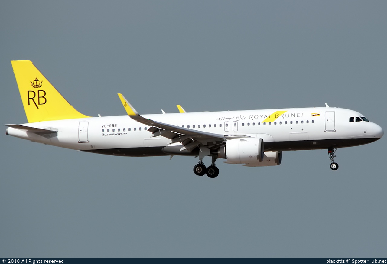 Photo of V8-RBB - Airbus A320-251N operated by Royal Brunei Airlines