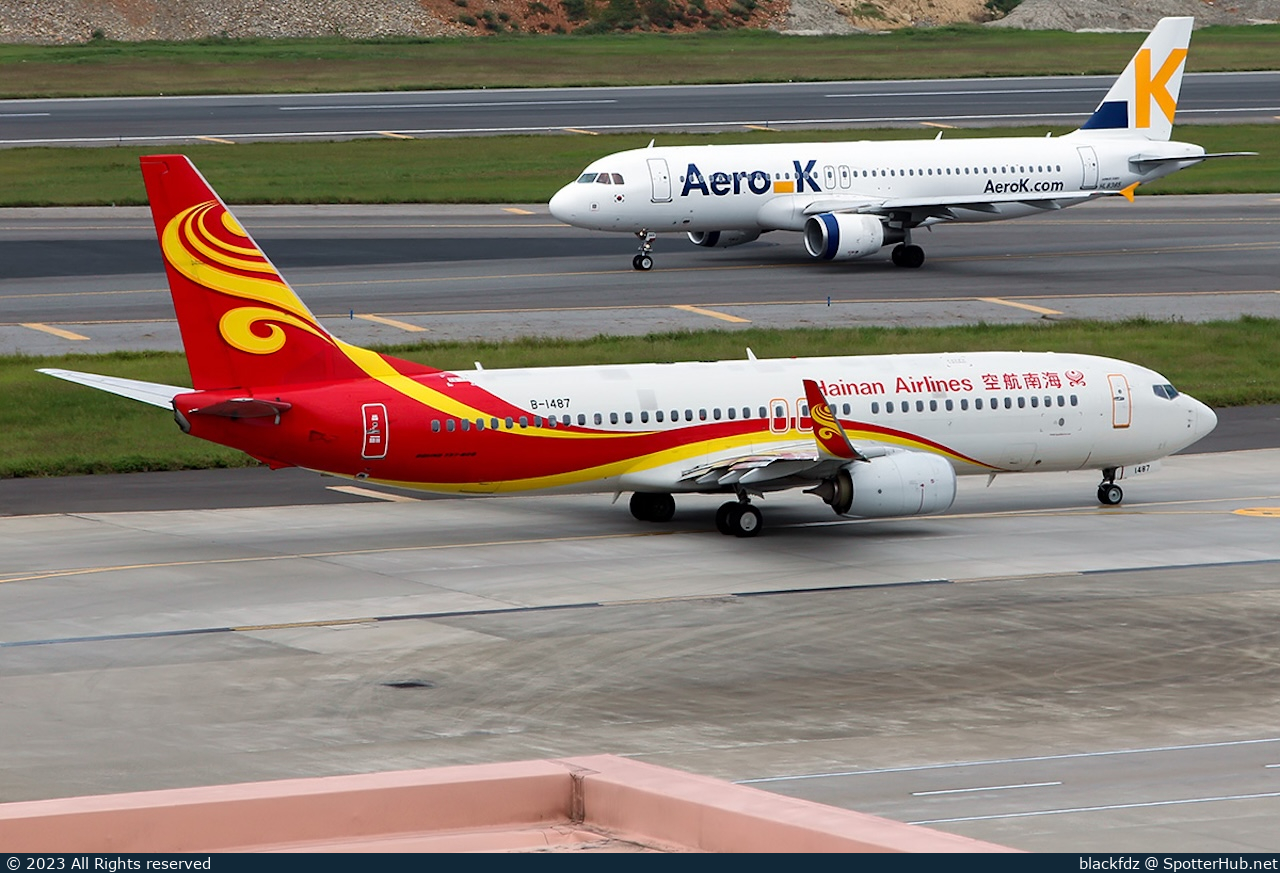Photo of B-1487 - Boeing 737-84P operated by Hainan Airlines