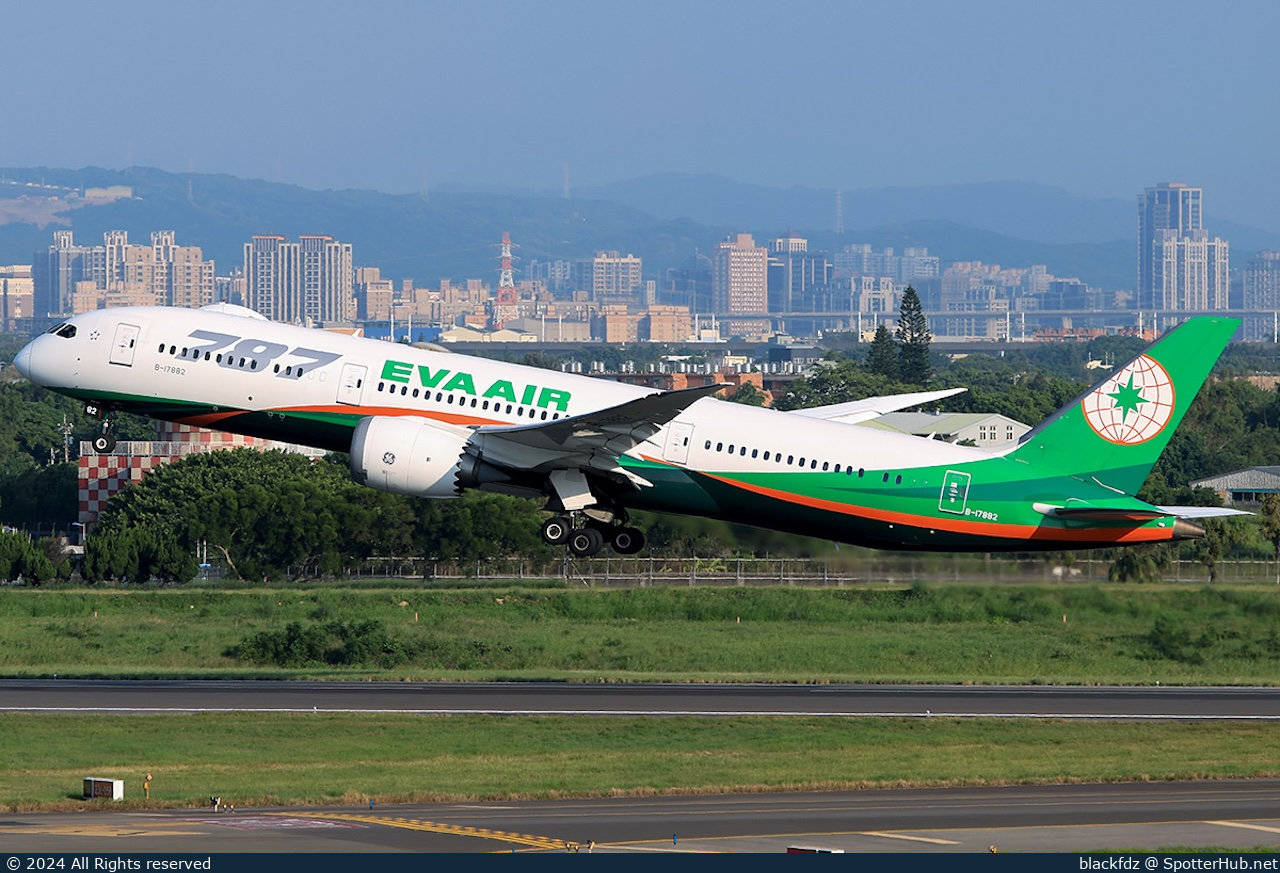 Photo of B-17882 - Boeing 787-9 Dreamliner operated by EVA Air