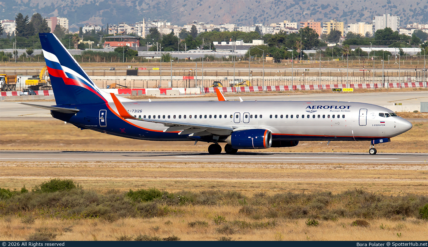 Photo of RA-73126 - Boeing 737-8LJ operated by Aeroflot