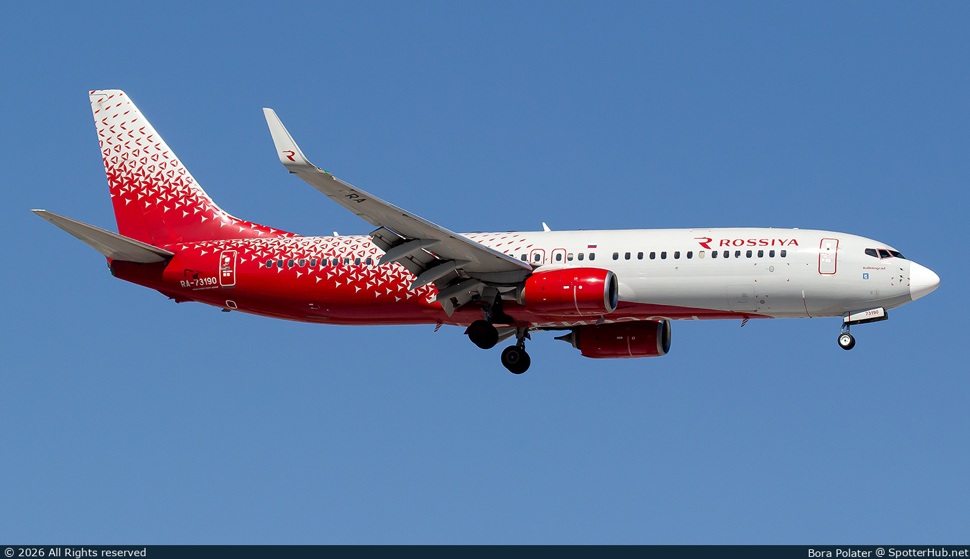 Photo of RA-73190 - Boeing 737-8LJ operated by Rossiya Airlines