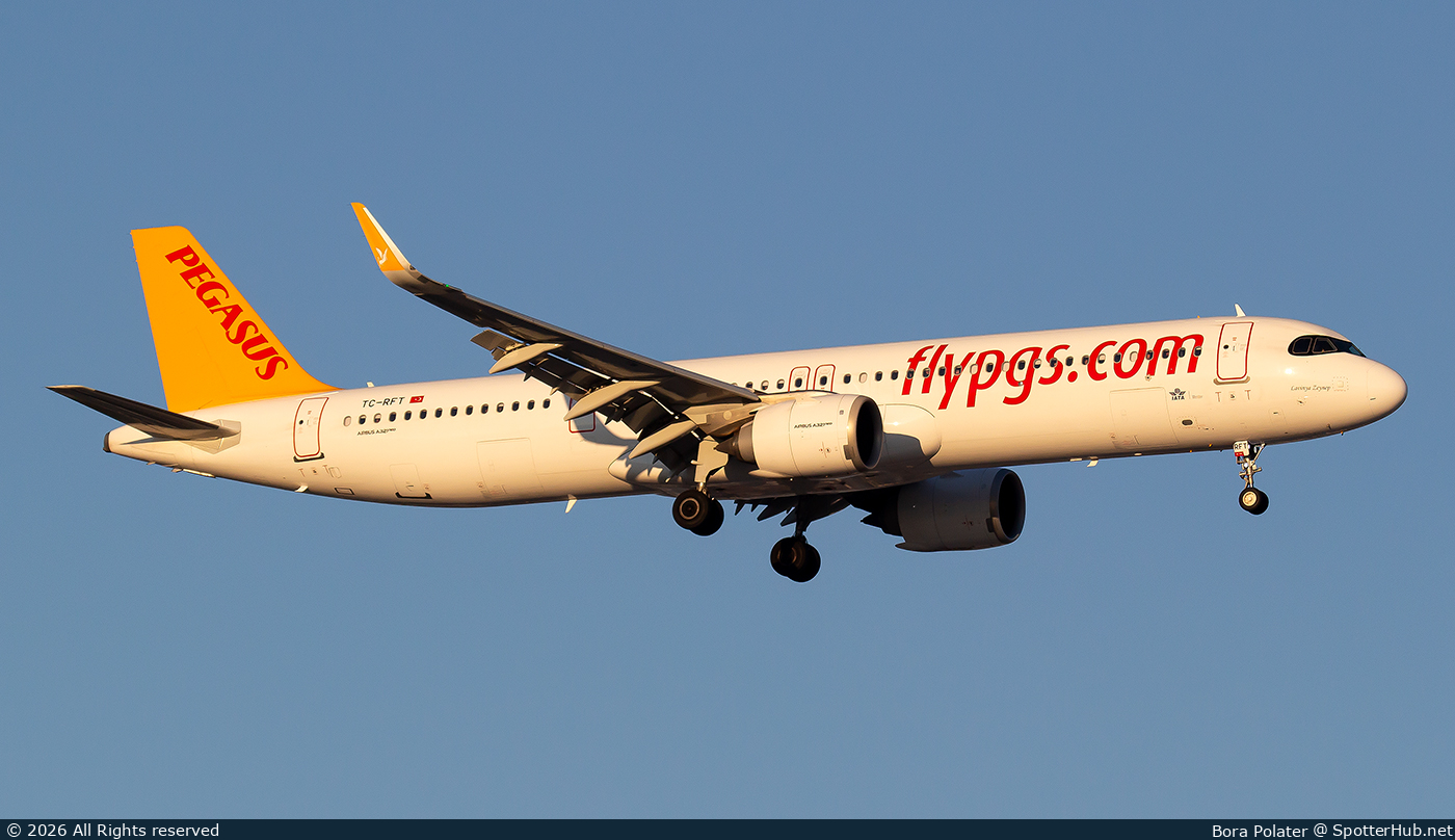 Photo of TC-RFT - Airbus A321-251NX operated by Pegasus Airlines