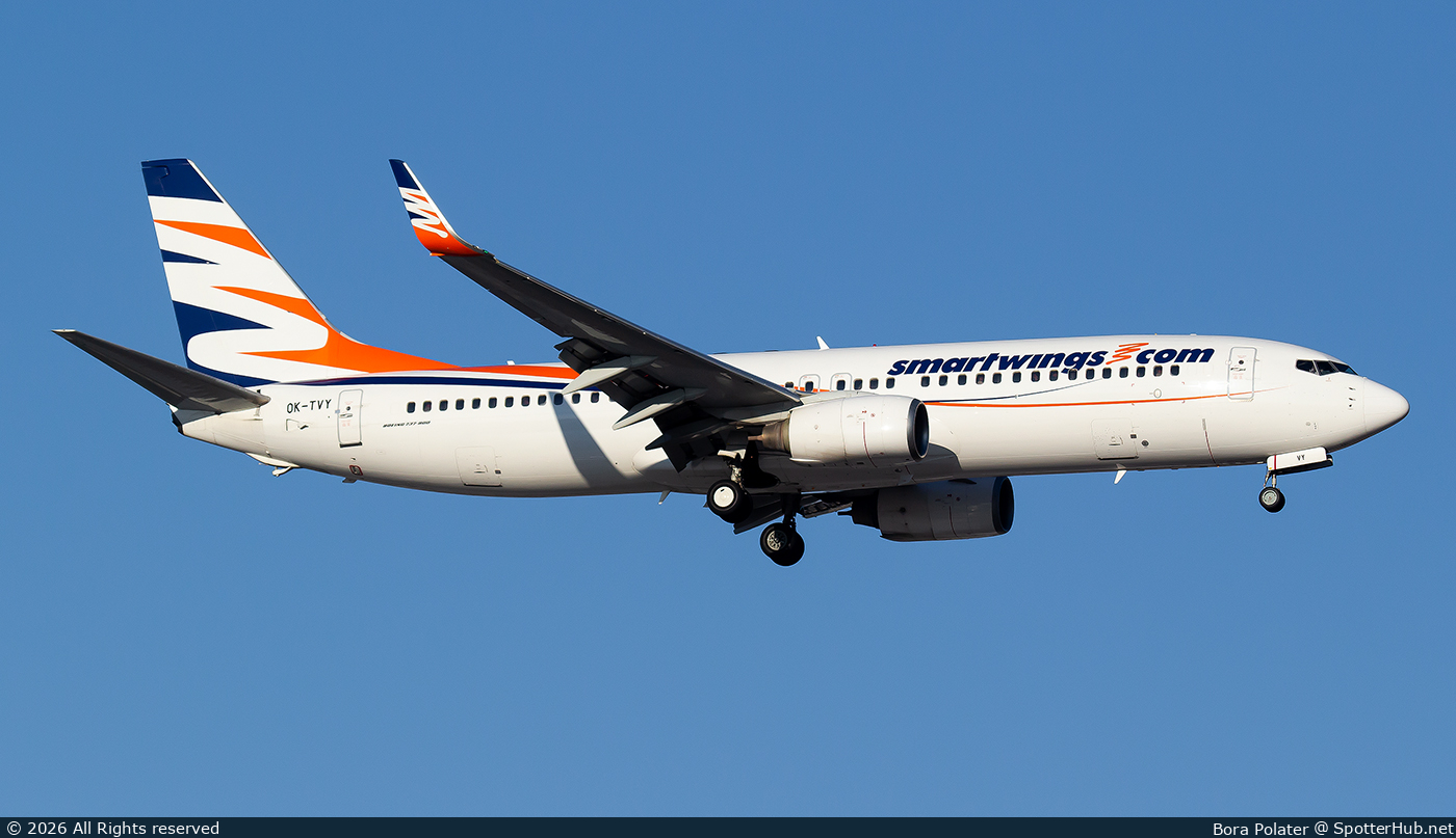 Photo of OK-TVY - Boeing 737-8Q8 operated by SmartWings