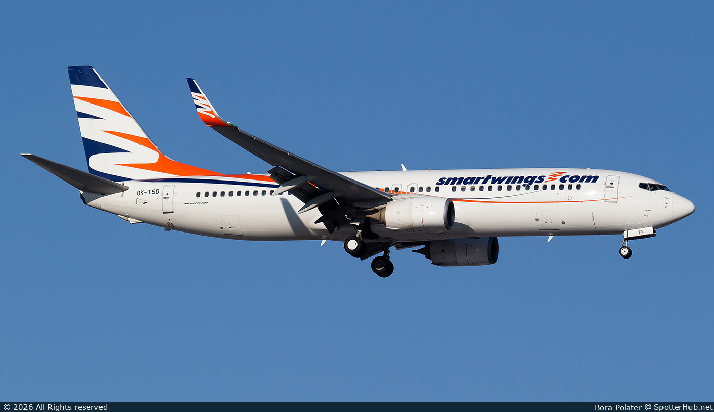 Photo of OK-TSD - Boeing 737-8Q8 operated by SmartWings