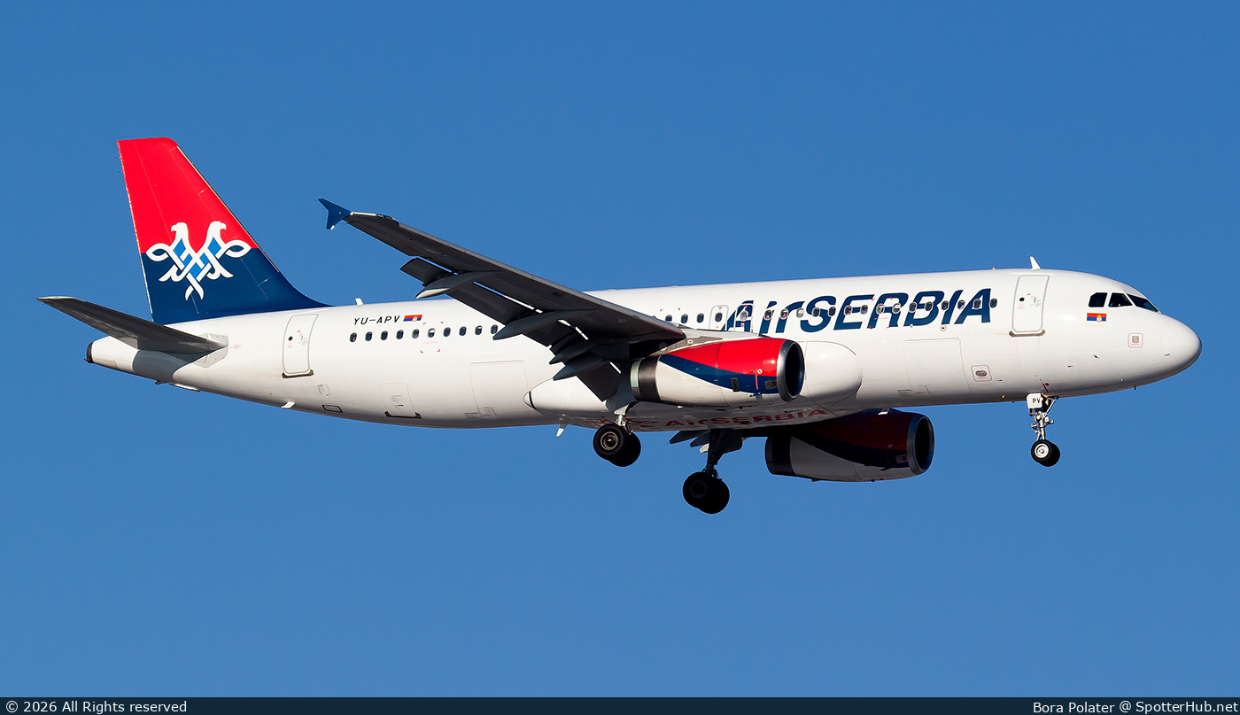 Photo of YU-APV - Airbus A320-232 operated by Air Serbia