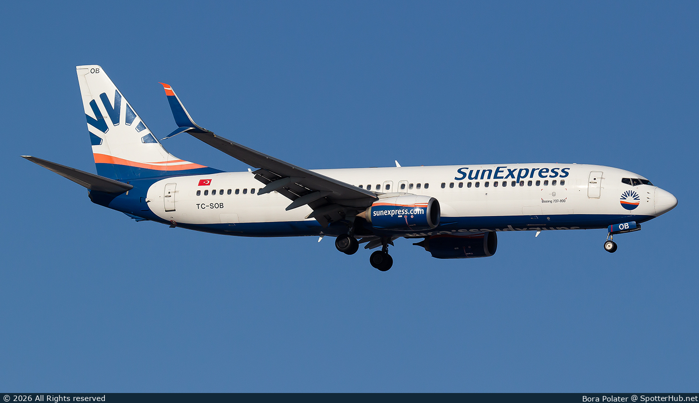 Photo of TC-SOB - Boeing 737-8HC operated by SunExpress