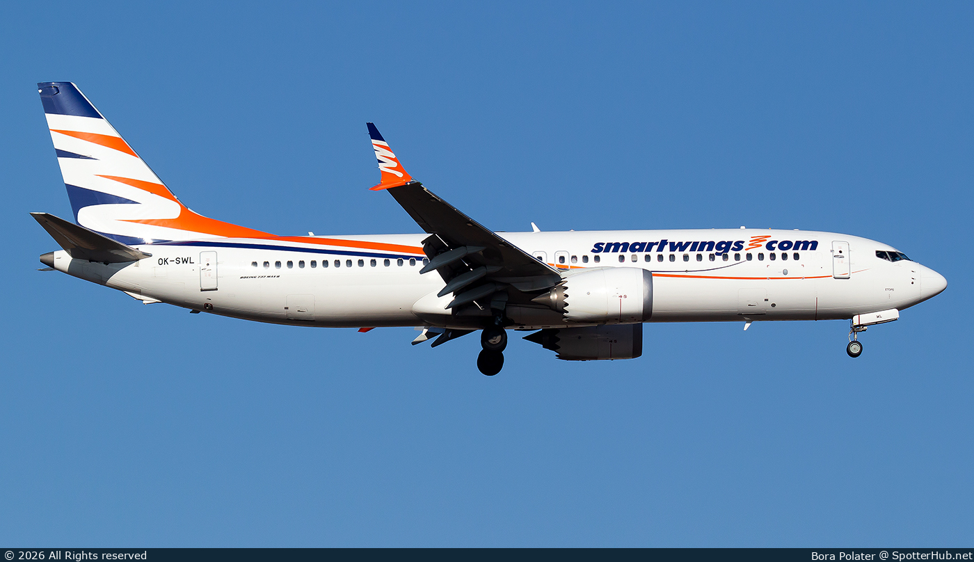 Photo of OK-SWL - Boeing 737 MAX 8 operated by SmartWings