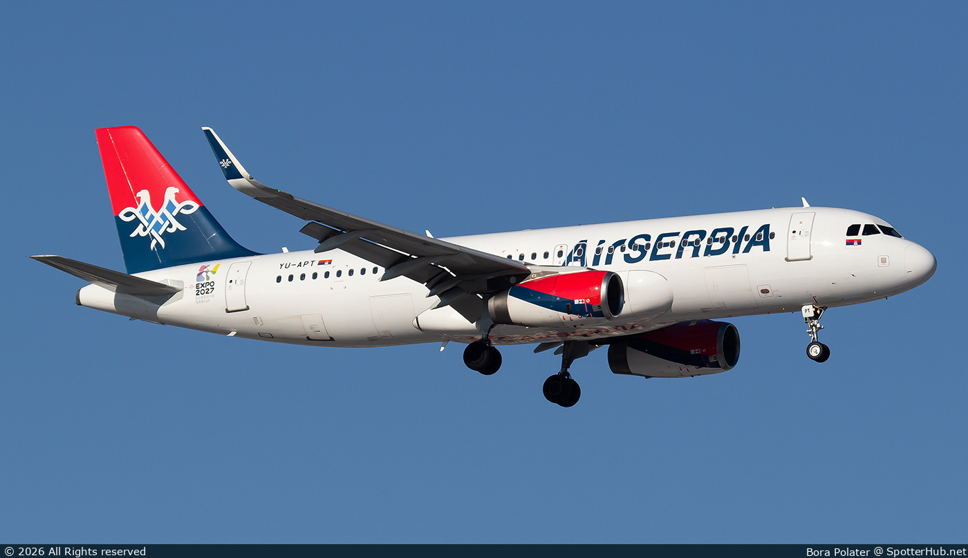 Photo of YU-APT - Airbus A320-232 operated by Air Serbia
