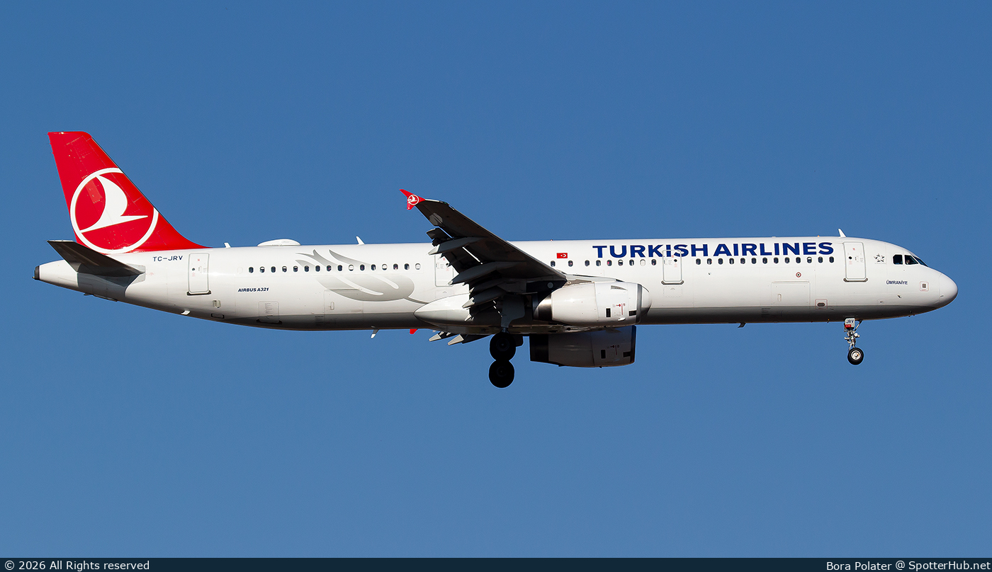 Photo of TC-JRV - Airbus A321-231 operated by Turkish Airlines