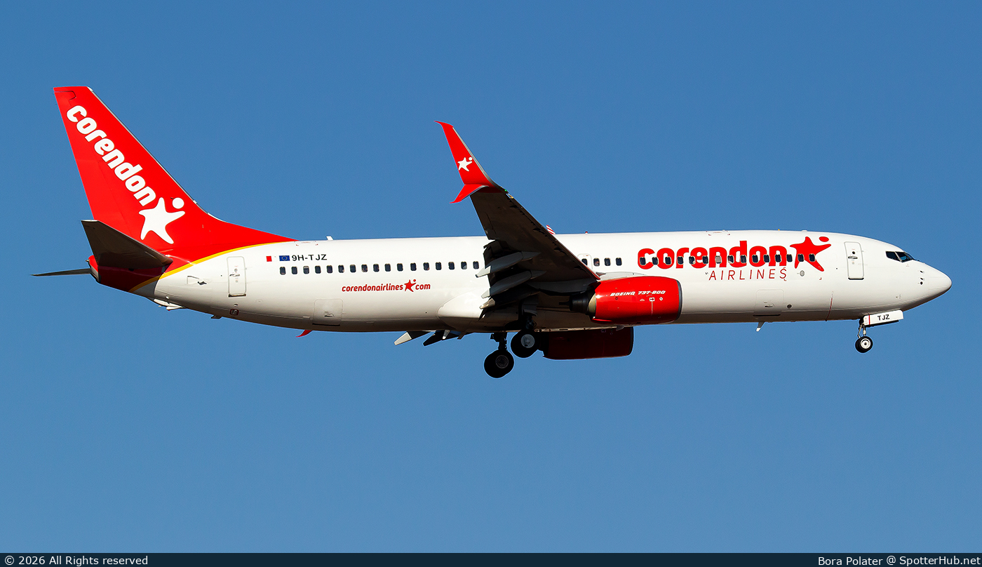 Photo of 9H-TJZ - Boeing 737-8K5 operated by Corendon Airlines Europe