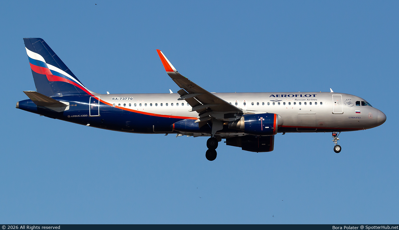 Photo of RA-73770 - Airbus A320-214 operated by Aeroflot