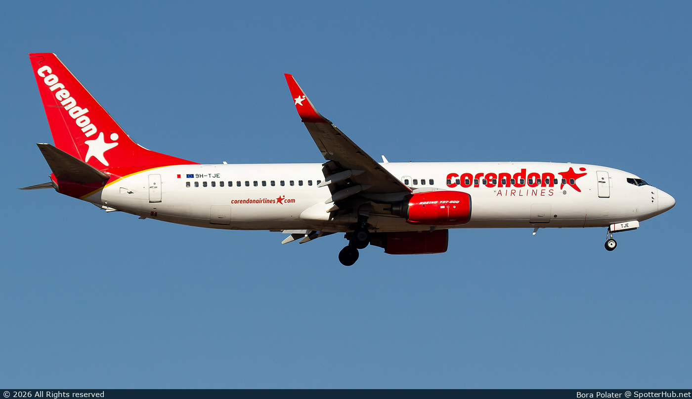 Photo of 9H-TJE - Boeing 737-85R operated by Corendon Airlines Europe