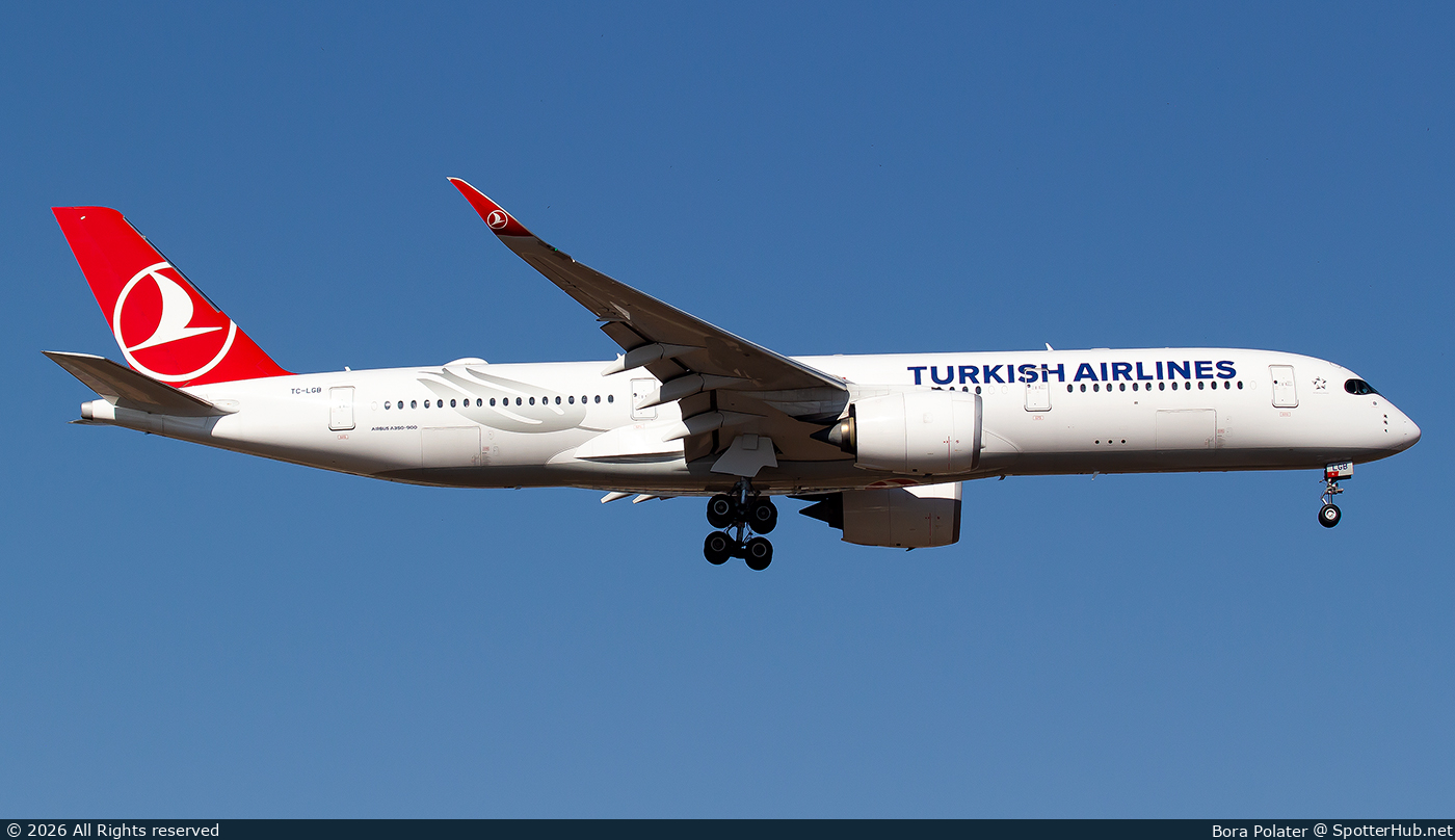 Photo of TC-LGB - Airbus A350-941 operated by Turkish Airlines