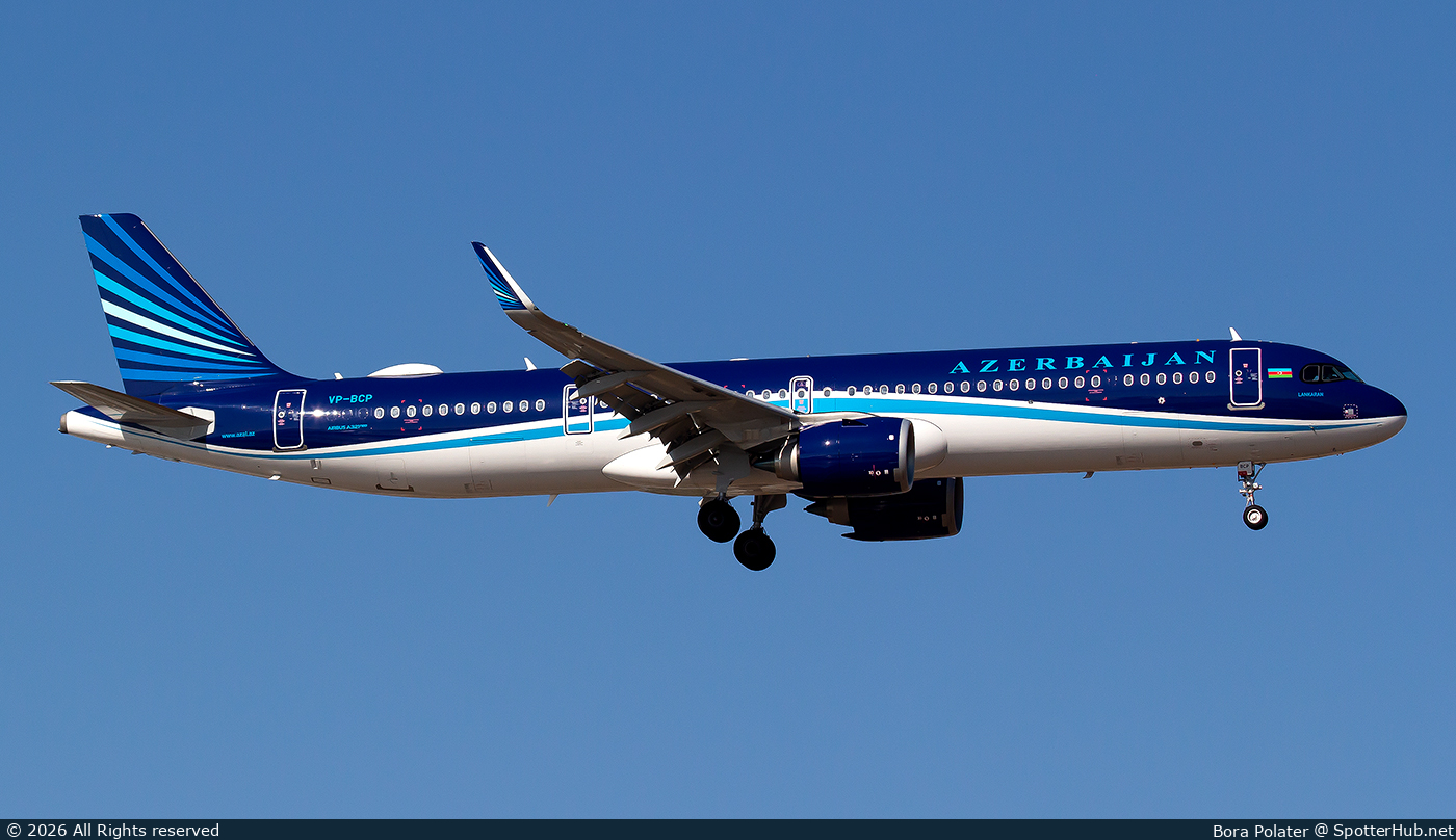 Photo of VP-BCP - Airbus A321-251NX operated by Azerbaijan Airlines