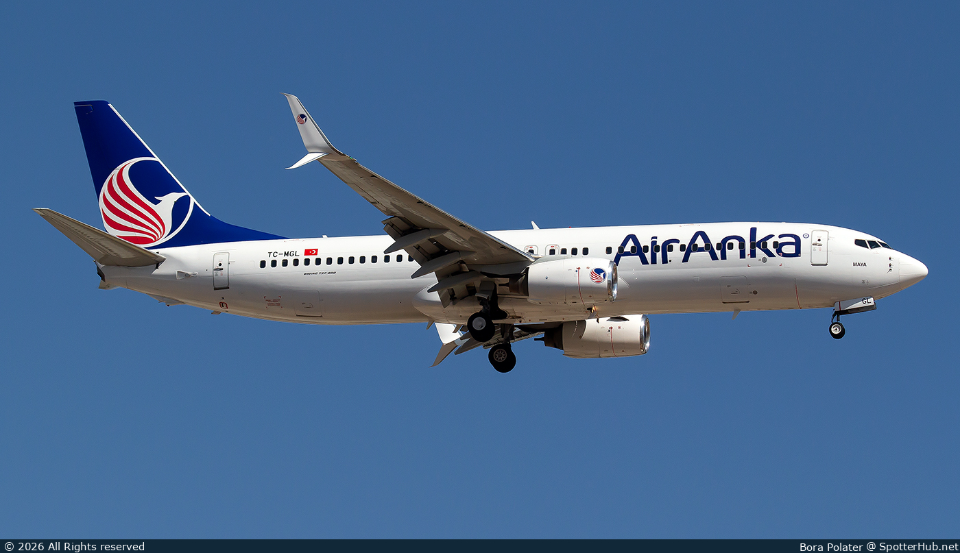 Photo of TC-MGL - Boeing 737-8S3 operated by Air Anka (opb Mavi Gök Airlines)
