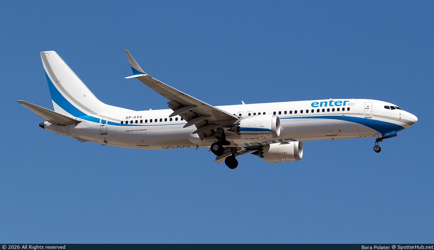 Photo of SP-EXA - Boeing 737 MAX 8 operated by Enter Air