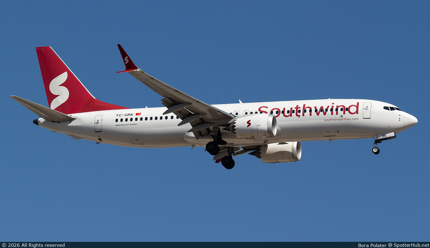 Photo of TC-GRK - Boeing 737 MAX 8 operated by Southwind Airlines