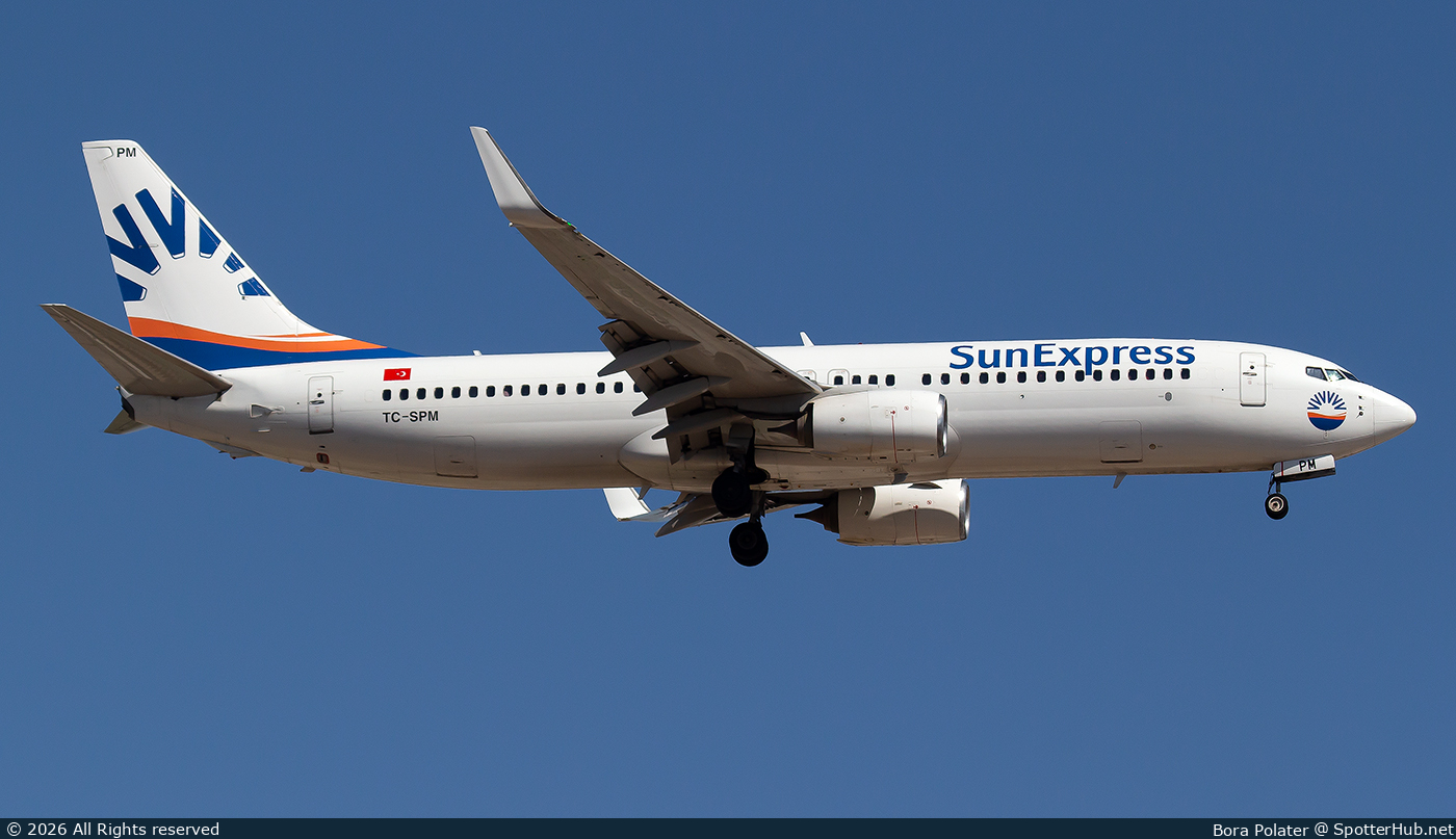 Photo of TC-SPM - Boeing 737-8MA operated by SunExpress