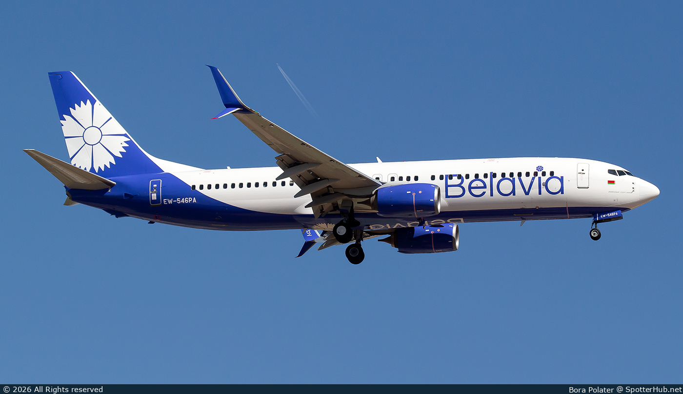 Photo of EW-546PA - Boeing 737-8H6 operated by Belavia