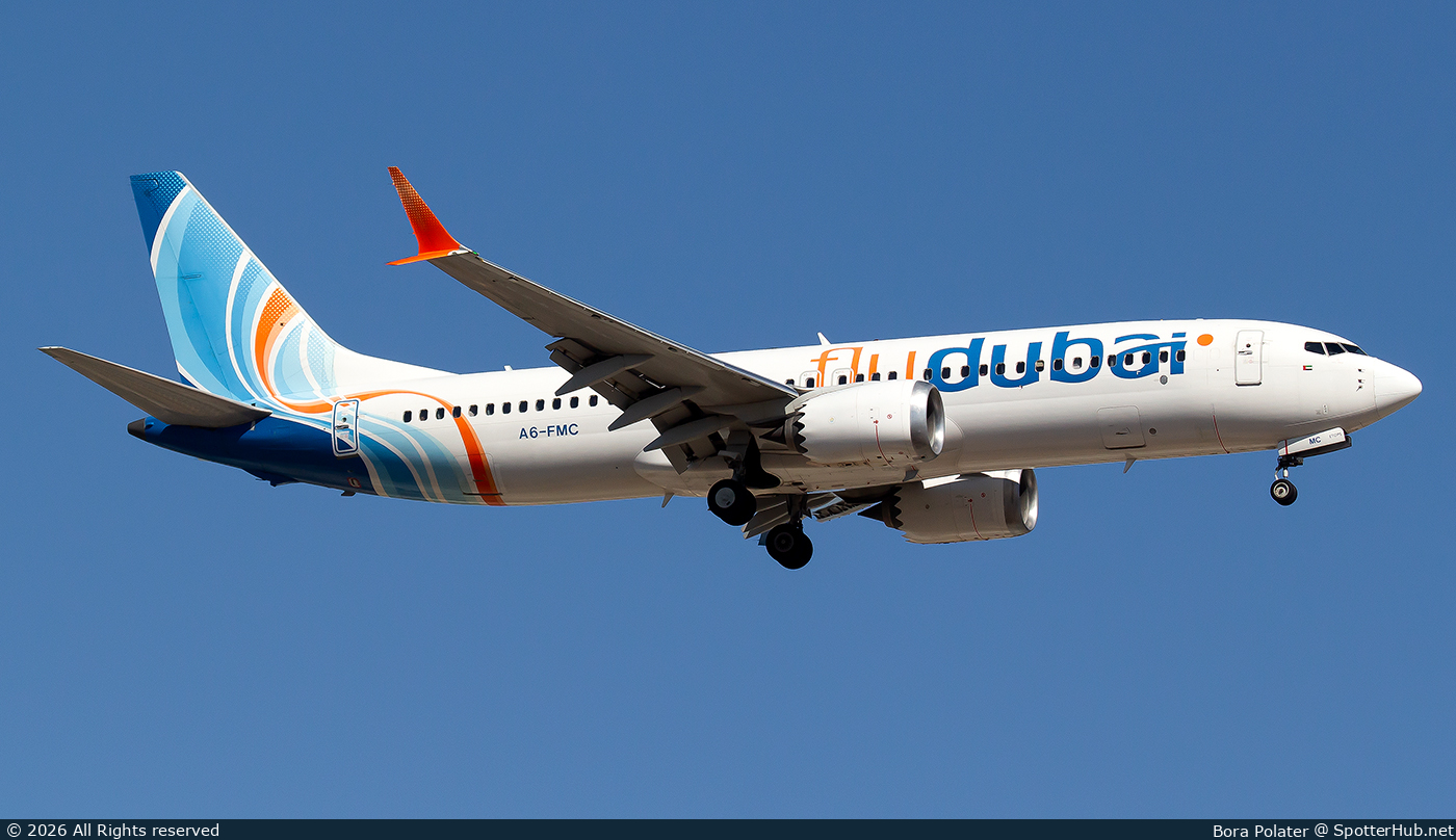 Photo of A6-FMC - Boeing 737 MAX 8 operated by flydubai