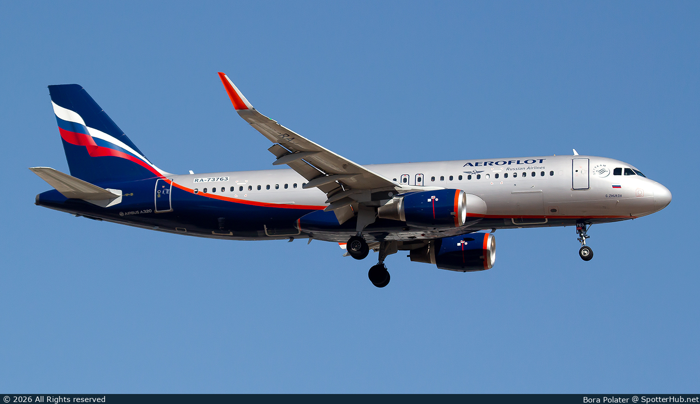 Photo of RA-73763 - Airbus A320-214 operated by Aeroflot