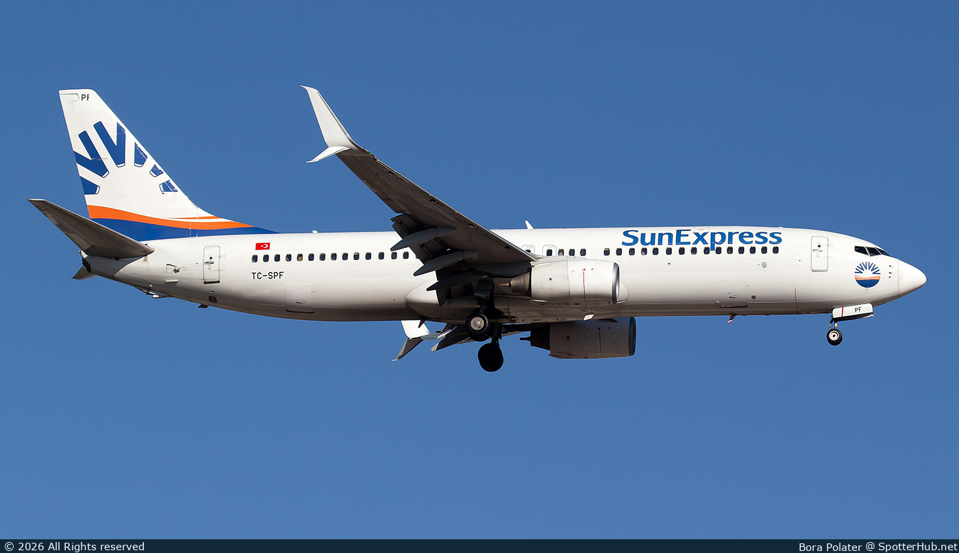 Photo of TC-SPF - Boeing 737-8K5 operated by SunExpress