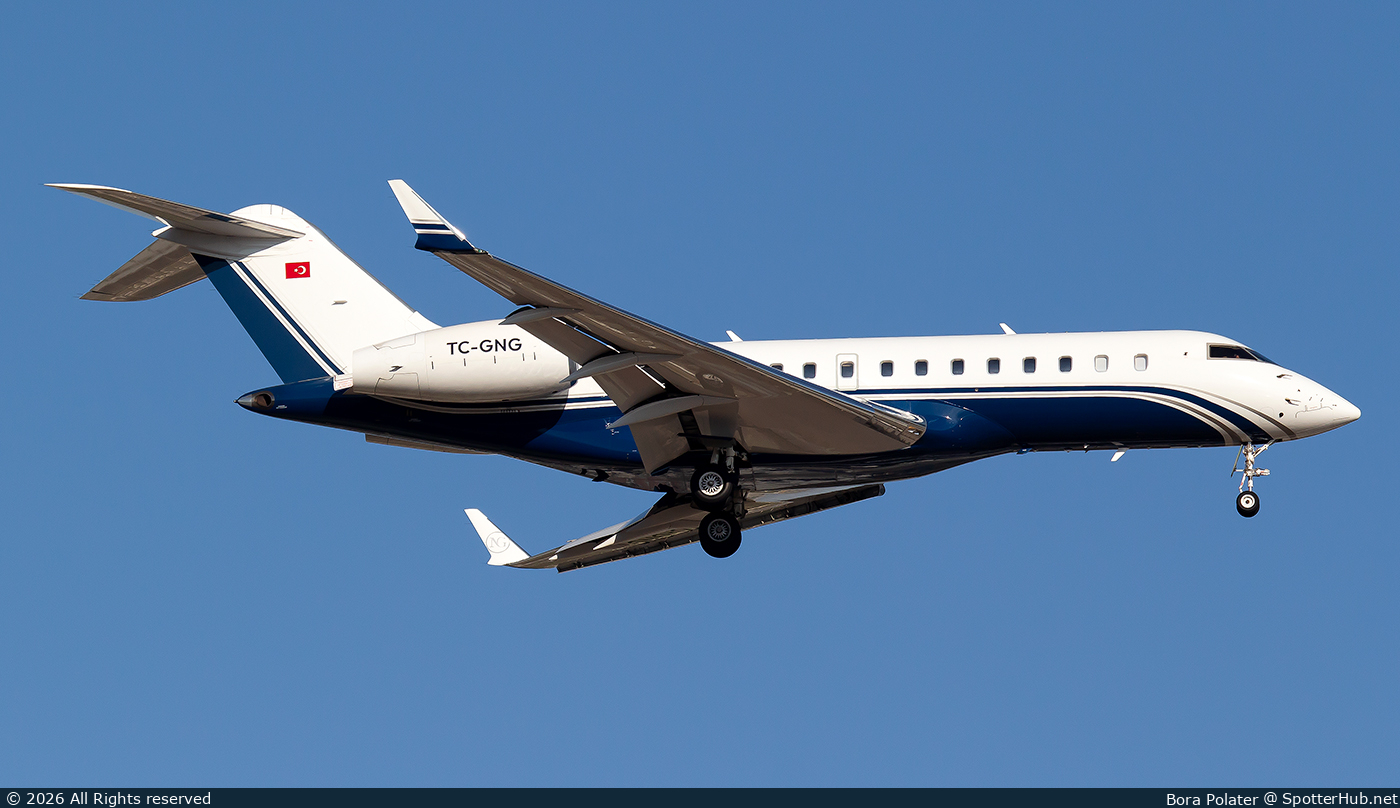 Photo of TC-GNG - Bombardier Global 5000 operated by Swan Aviation