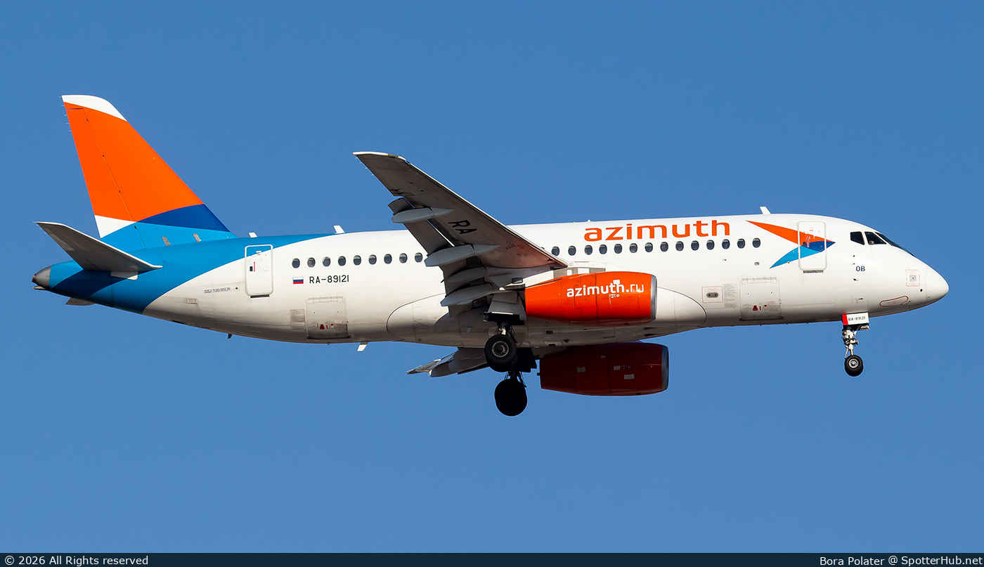 Photo of RA-89121 - Sukhoi Superjet 100-95B operated by azimuth